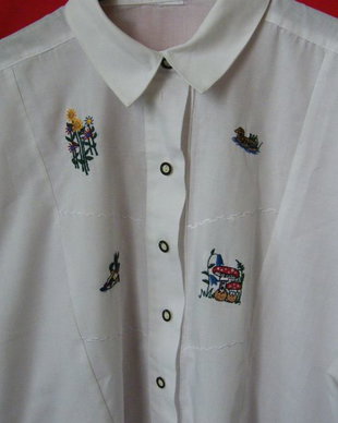 Bluza cu  broderie rustica L-XL