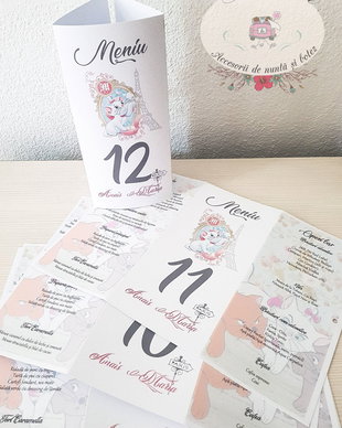 Meniu botez pisicuta Marie