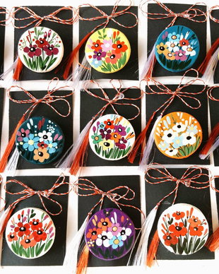 Martisor brosa pictat