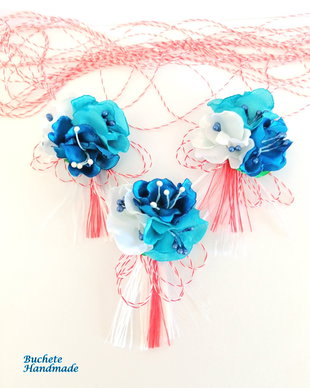 Brose/Martisoare din flori satin