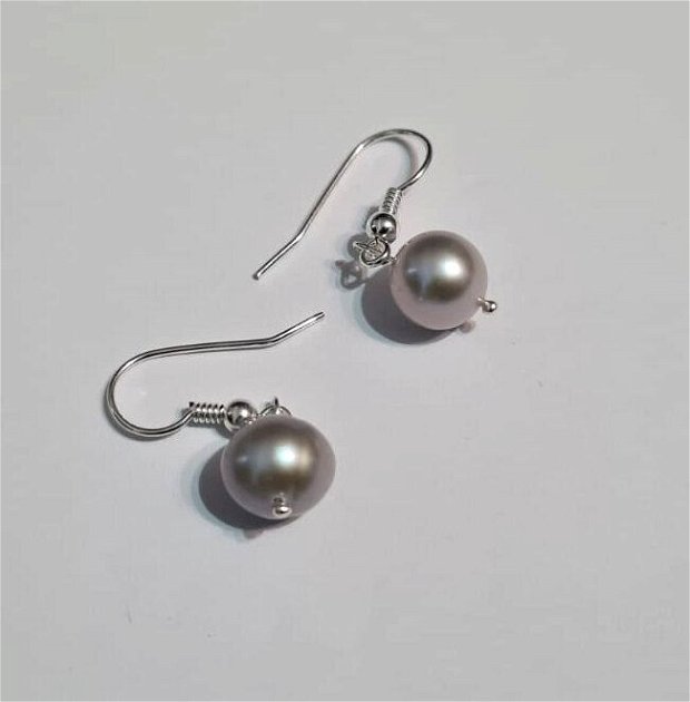 Cercei din argint cu perle naturale