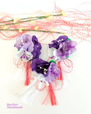 Brose/Martisoare din flori satin