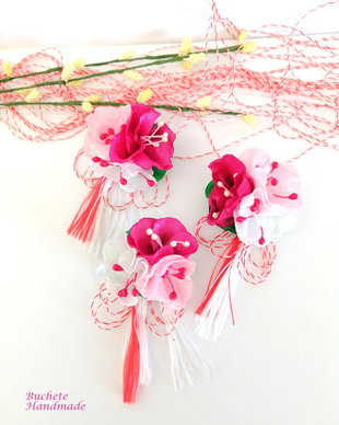 Brose/Martisoare din flori satin