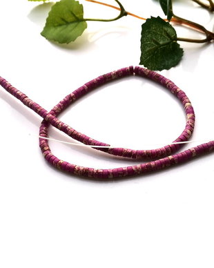 Rondele purple  jasp 4*2 mm