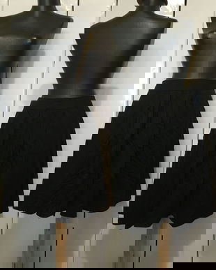 FUSTA NEAGRA MIDI BUMBAC MATASE