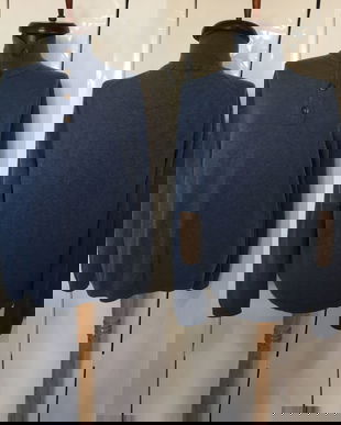 ESPRIT PULOVER ALBASTRU LANA COTIERE