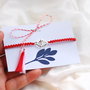 Bratara martisor cu link de argint 925  si impletitura manuala