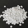 LPE501 - (100 buc) perle albe jumatati