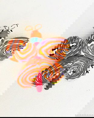 brosa fluture colorat