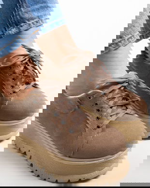 Pantofi Casual Deras Bej