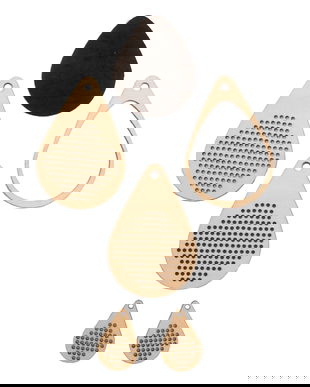 Set baza lemn pandantiv și cercei broderie