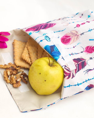 Snackbag lavabil pentru gustari - FEATHERS