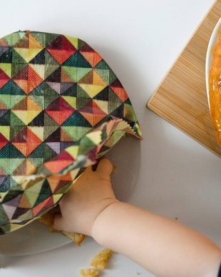 Ambalaj ecologic pentru alimente cu ceară de albine  - bee's wrap ROMBURI