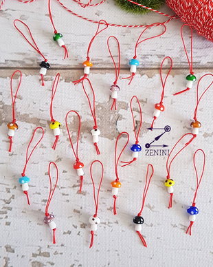 Martisor ciupercuta, martisor margele ciuperca, martisor ciuperca, martisor breloc