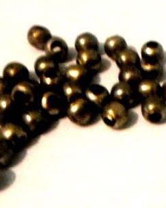 Margele metalice argintiu inchis 4 mm