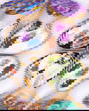 Cutie Cadou cu Cristale Naturale Crystal Heart Box Cutie de Praline cu  in forma de Inima, Cadou pentru Ea El