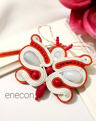 Brosa-mărțișor fluture,  Mărțișor soutache