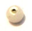 Margele plastice alb ceata 6 mm