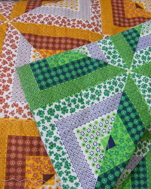 Noua-cuvertura patchwork cu 2 fețe