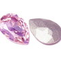 Cabochon din sticla, lacrima, 8x6 mm, pink
