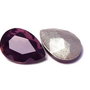 Cabochon din sticla, 14x10 mm, antic pink