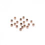 (10buc) Crimpi / distantiere, alama, roz auriu 2x1,2mm  Cod GPLAK-T 013