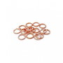 (10buc) Zale inox, roz auriu 5mm x 0,7mm   INOX-T 021