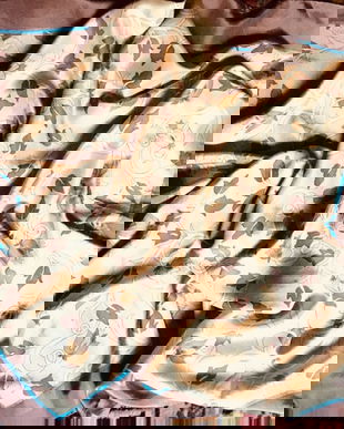 Esarfa print delicat, mătase naturala