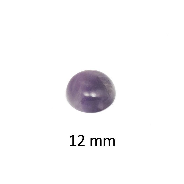 Cabochon Ametist, 12 mm, A164