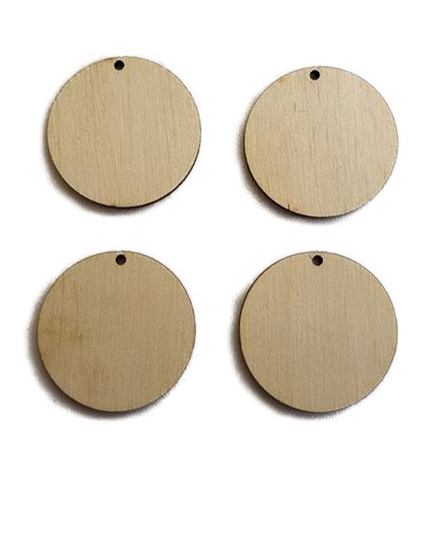 Baze de mărțișoare rotunde din lemn
