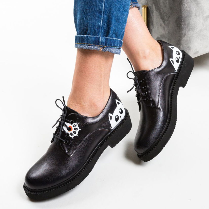 Pantofi Casual Cats Negri 2