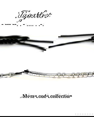 Bratara minimalista personalizata "Together" - cod morse / Bratari personalizate