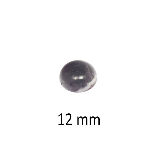 Cabochon Ametist, 12 mm, A174