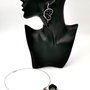Set Colier și Cercei - Black Butterfly