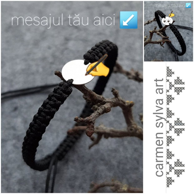 Broșă-mărțișor cu motive tradiționale românești
