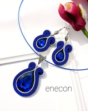 Set Albastru, Bijuterii soutache