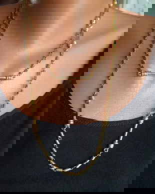 SUPERB COLIER /LANT VINTAGE LANVIN FRANTA,SEMNAT,DE COLECTIE