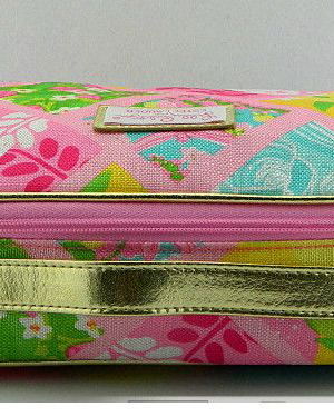 GEANTA COSMETICE- ESTEE LAUDER LILLY PULITZER FLORAL COSMETIC MAKEUP BAG