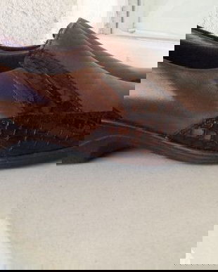 PANTOFI PITILLOS NOI ,SPANIA ,PIELE NATURALA SI PIELE PRINT CROCO MARIME 37