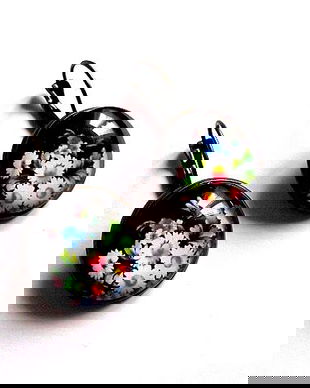 cercei cu motiv floral 38107