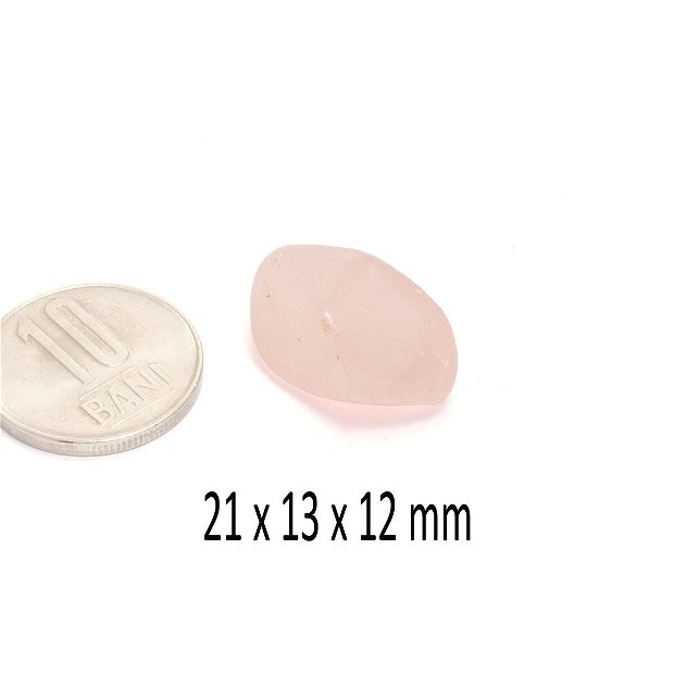 Cuart roz, 21x13x12 mm, PR-005