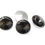Cabochon din sticla, 10 mm, gri