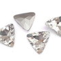 Cabochon din sticla, triunghi, 20x20 mm, cristal