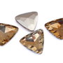 Cabochon din sticla, triunghi, 25x25 mm, bronze shade