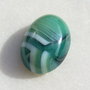 Cabochon agata dungata in nuante de alb - verde aprox 9x17.5x24.3 mm