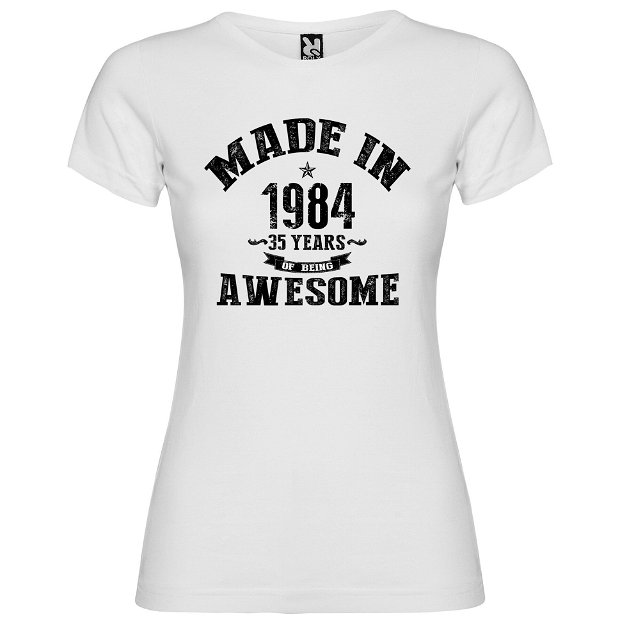 Tricou personalizat zi de nastere Made in 1984