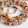 Sirag multicolor din agate fatetate de aprox 4 mm - sir de aprox 18.50 cm fara inchizatoare