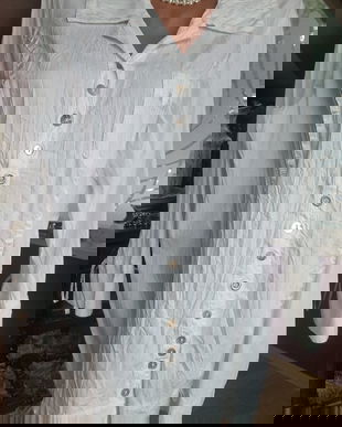 CAROLYN VANITY  -BLUZA BUMBAC NASTURI SIDEF MARIME XL