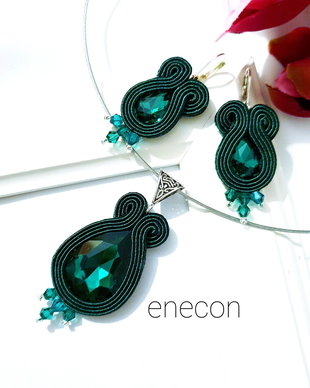 Set verde EMERALD,  Set soutache