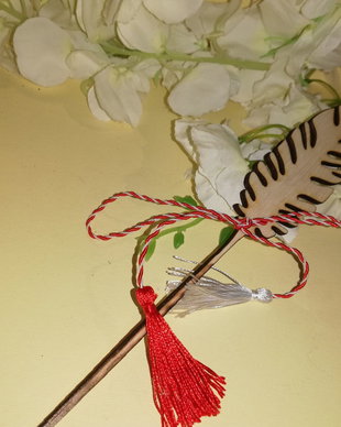 Mărțișor, floare din lem